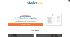 Desktop Screenshot of adventurebaby.com