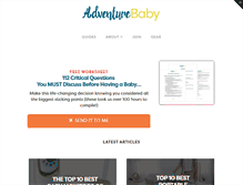 Tablet Screenshot of adventurebaby.com